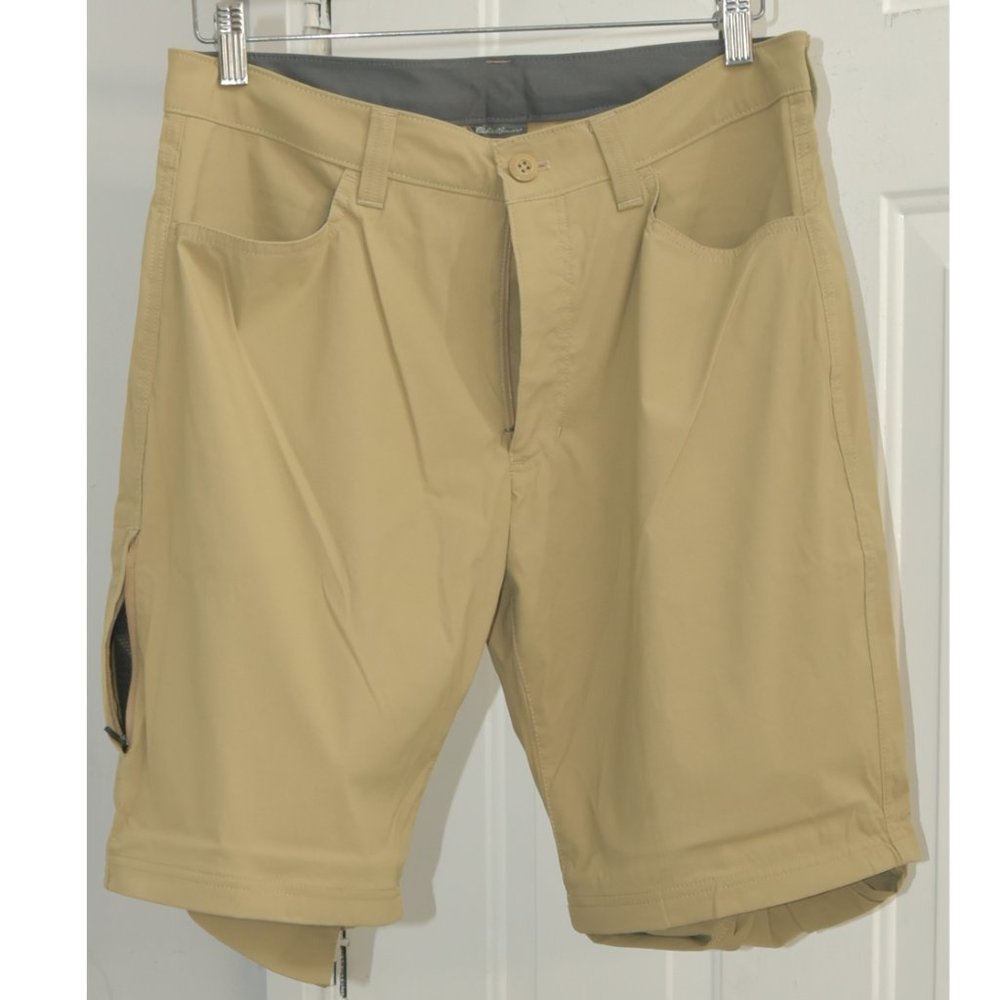 Eddie Bauer Convertible Tech Pants Tan - Picture 7 of 10